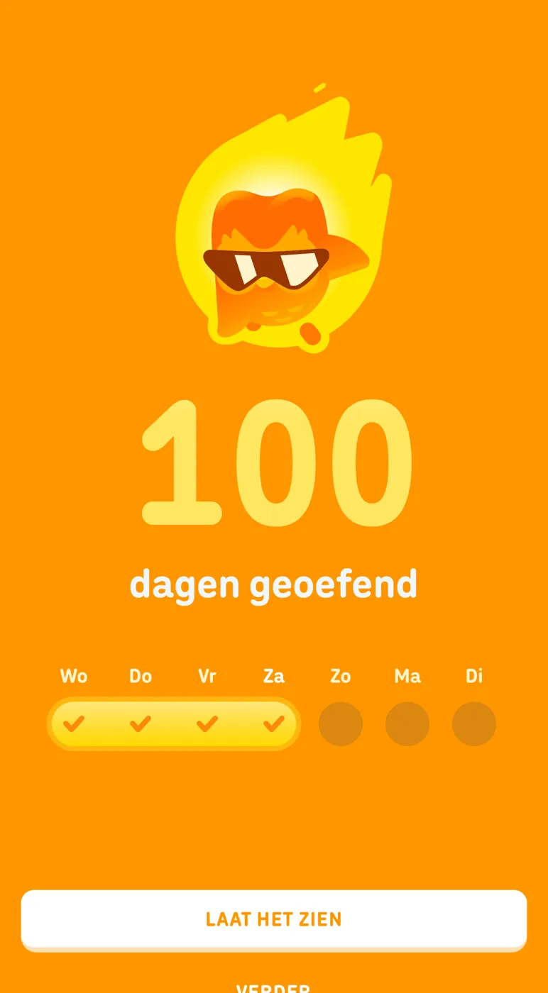 Duolingo 100 dagen